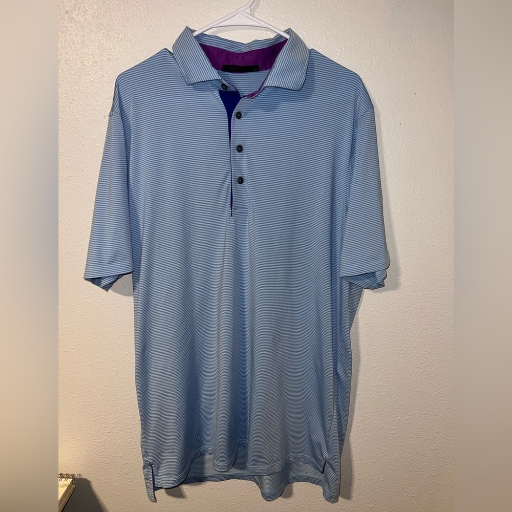 Greyson Purple and Blue Polo Shirt